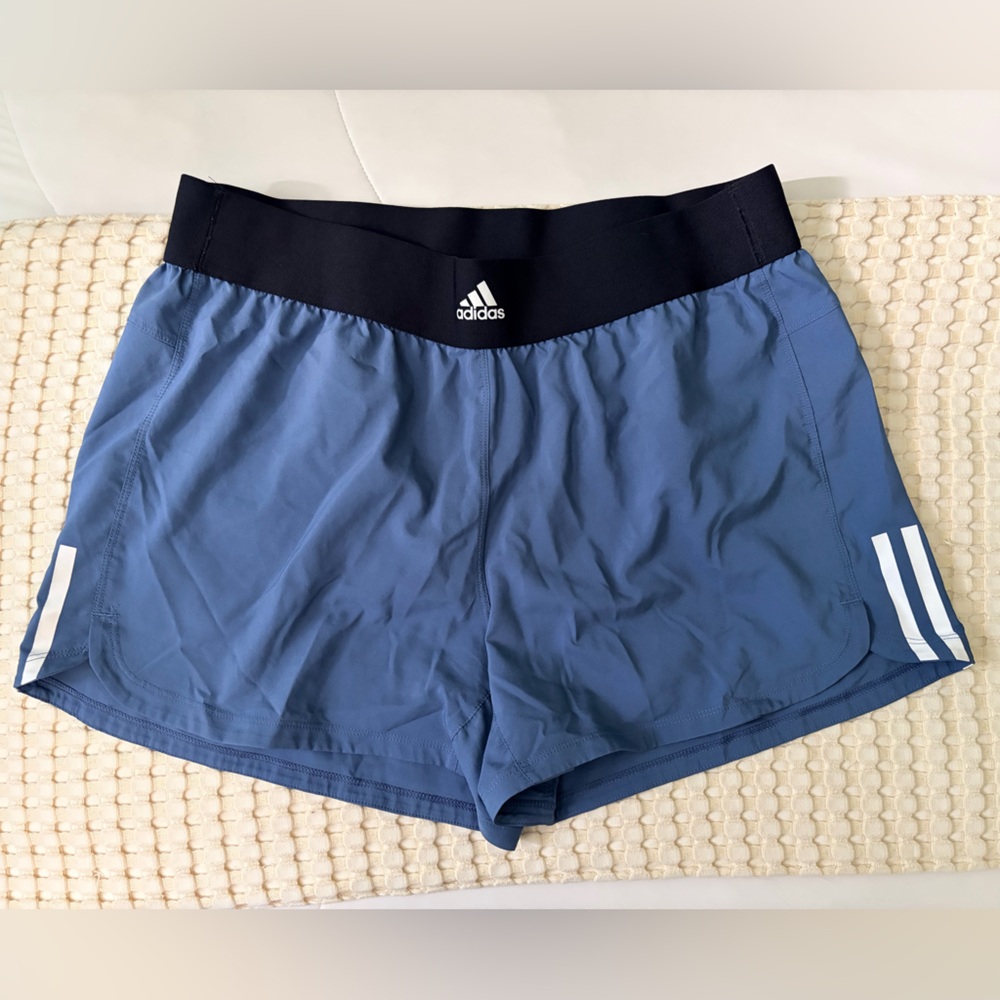 Adidas Black and Blue Sports Shorts